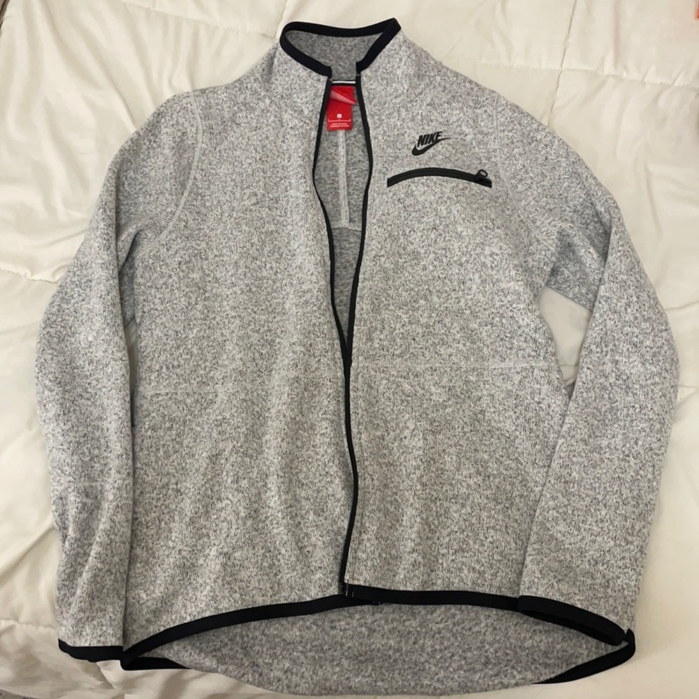 Gray Nike Zip Up Jacket (Large)